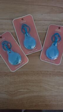 Sonix AirTag Cover Case Set of 3 Jelly Baby Blue Silicone Keychain Apple AirTag